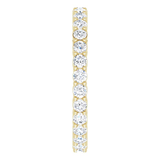 7/8 CTW Natural Diamond Eternity Band, 2.2 mm, Shared-Prong