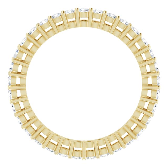 5/8 CTW Natural Diamond Eternity Band, 1.9 mm, Style 2