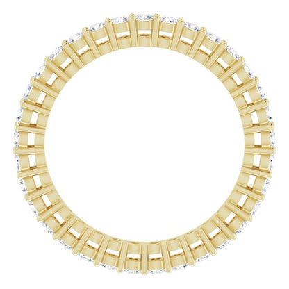 5/8 CTW Natural Diamond Eternity Band, 1.9 mm, Style 2