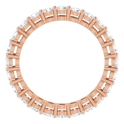 1 3/8 CTW Natural Diamond Eternity Band, 2.7 mm, Shared-Prong