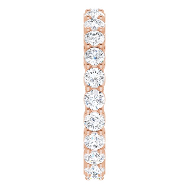 1 3/8 CTW Natural Diamond Eternity Band, 2.7 mm, Shared-Prong