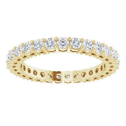 7/8 CTW Natural Diamond Eternity Band, 2.2 mm, Shared-Prong