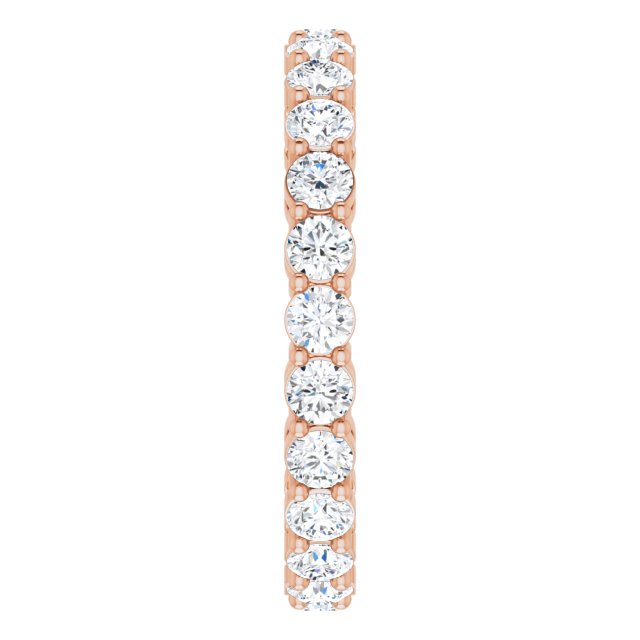 1 3/8 CTW Natural Diamond Eternity Band, 2.7 mm, Shared-Prong