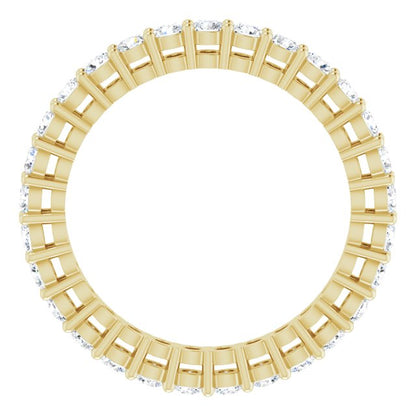 7/8 CTW Natural Diamond Eternity Band, 2.2 mm, Shared-Prong
