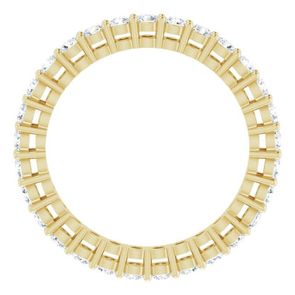 7/8 CTW Natural Diamond Eternity Band, 2.2 mm, Shared-Prong