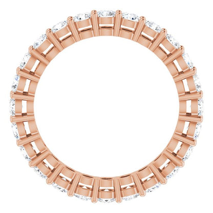 1 3/8 CTW Natural Diamond Eternity Band, 2.7 mm, Shared-Prong