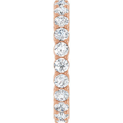 1 7/8 CTW Natural Diamond Eternity Band, 2.95 mm