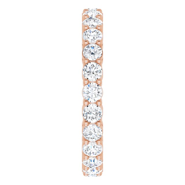 1 3/8 CTW Natural Diamond Eternity Band, 2.7 mm, Shared-Prong