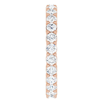 1 1/2 CTW Natural Diamond Eternity Band, 2.7 mm
