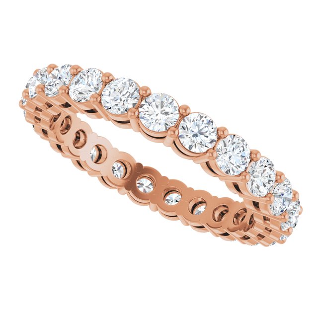 1 7/8 CTW Natural Diamond Eternity Band, 2.95 mm