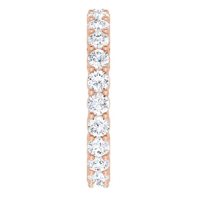 1 3/8 CTW Natural Diamond Eternity Band, 2.7 mm, Shared-Prong