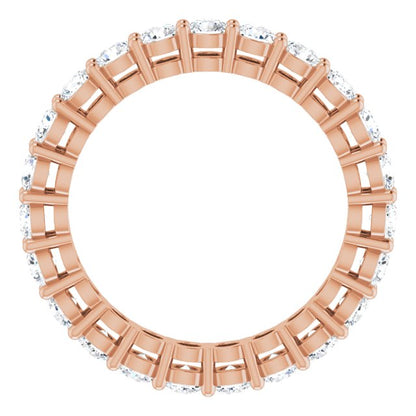 1 3/8 CTW Natural Diamond Eternity Band, 2.7 mm, Shared-Prong