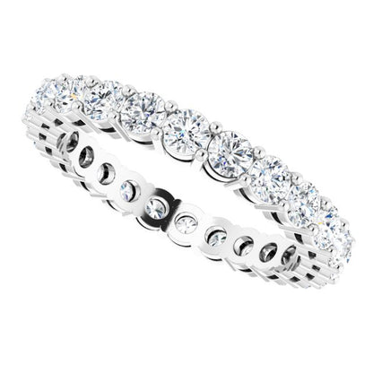 1 7/8 CTW Natural Diamond Eternity Band, 2.95 mm