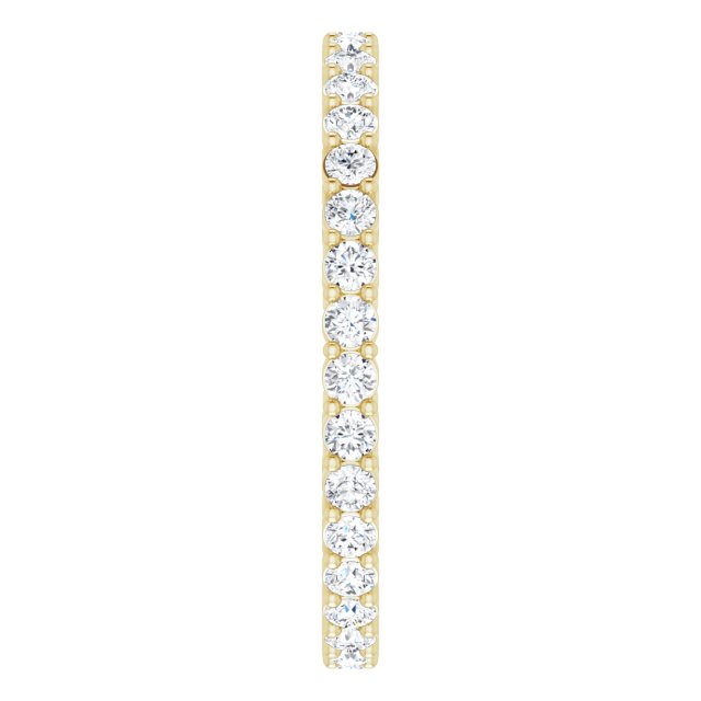 5/8 CTW Natural Diamond Eternity Band, 1.9 mm, Style 2