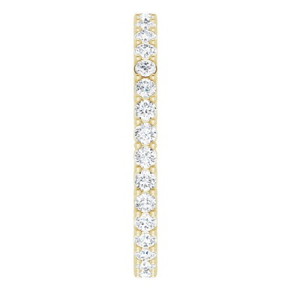 5/8 CTW Natural Diamond Eternity Band, 1.9 mm, Style 2