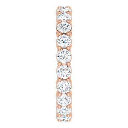 1 3/4 CTW Natural Diamond Eternity Band, 2.95 mm, Shared-Prong