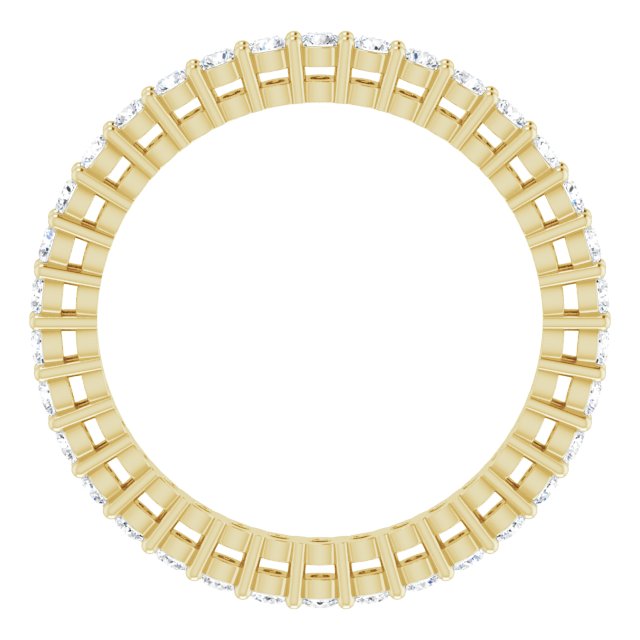 5/8 CTW Natural Diamond Eternity Band, 1.9 mm, Style 2