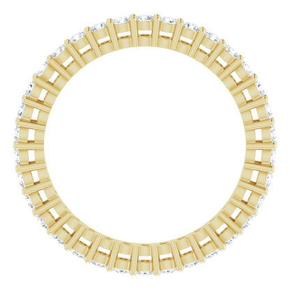 5/8 CTW Natural Diamond Eternity Band, 1.9 mm, Style 2