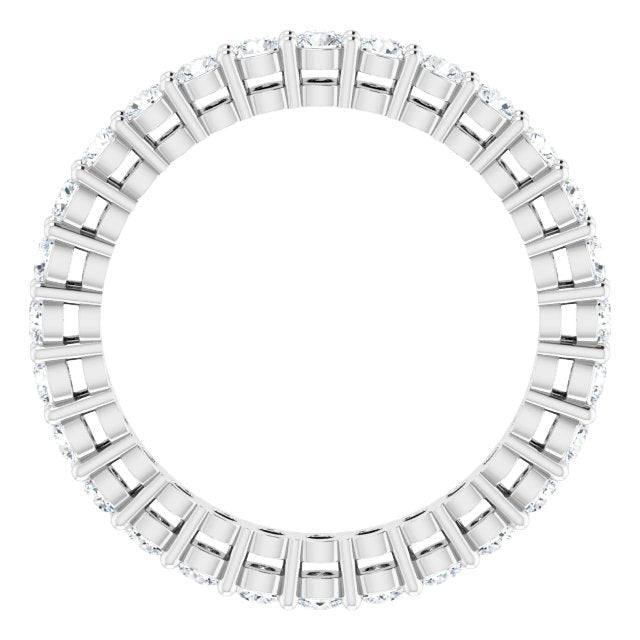 7/8 CTW Natural Diamond Eternity Band, 2.2 mm, Shared-Prong
