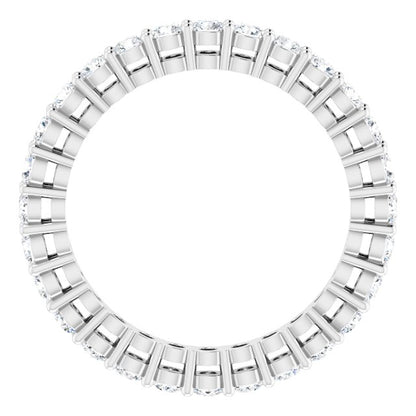 7/8 CTW Natural Diamond Eternity Band, 2.2 mm, Shared-Prong