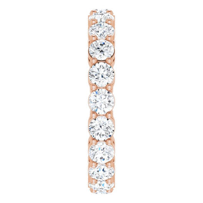 2 CTW Natural Diamond Eternity Band, 3.2 mm