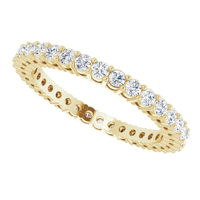 5/8 CTW Natural Diamond Eternity Band, 1.9 mm, Style 2