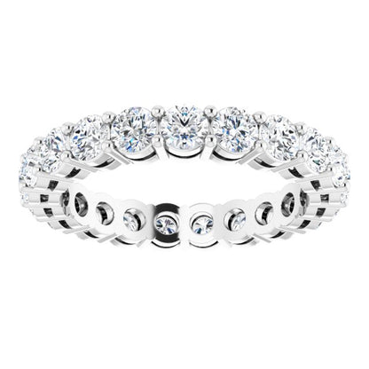 2 CTW Natural Diamond Eternity Band, 3.2 mm