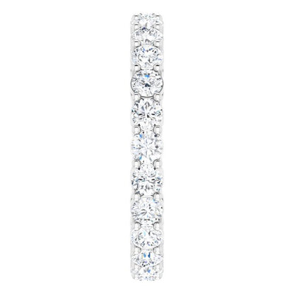 1 7/8 CTW Natural Diamond Eternity Band, 2.95 mm