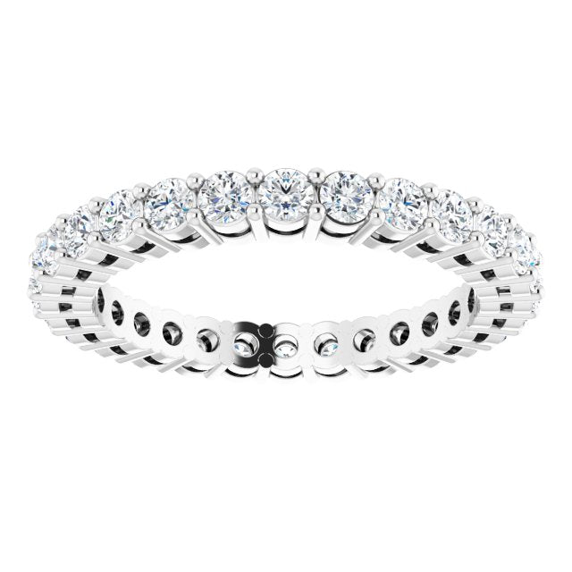 7/8 CTW Natural Diamond Eternity Band, 2.2 mm, Shared-Prong