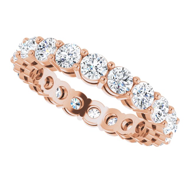 2 CTW Natural Diamond Eternity Band, 3.2 mm