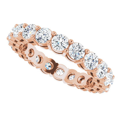 2 CTW Natural Diamond Eternity Band, 3.2 mm