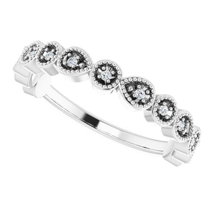 .07 CTW Natural Diamond Anniversary Band, 3.2 mm