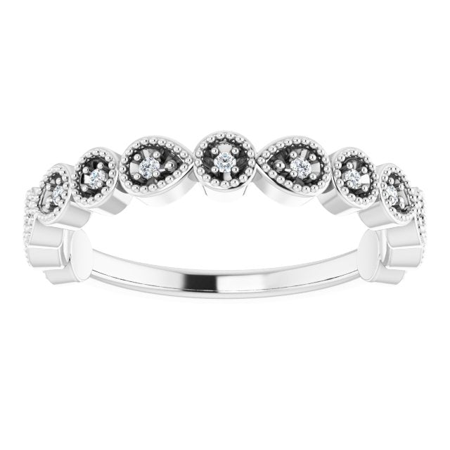 .07 CTW Natural Diamond Anniversary Band, 3.2 mm
