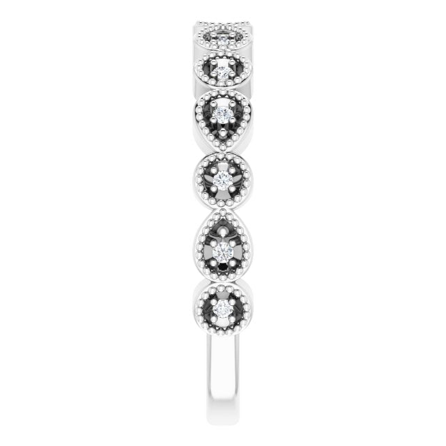 .07 CTW Natural Diamond Anniversary Band, 3.2 mm