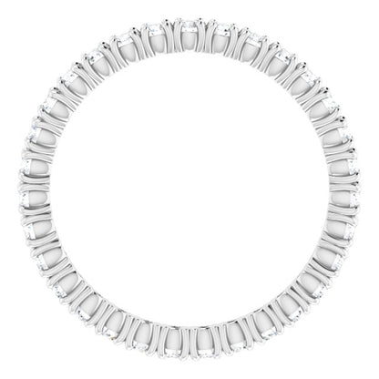 Platinum 5/8 CTW Natural Diamond Eternity Band