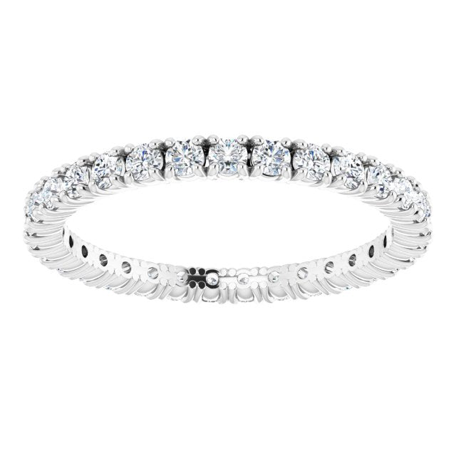 Platinum 5/8 CTW Natural Diamond Eternity Band
