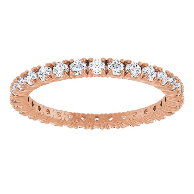 3/4 CTW Lab-Grown Diamond Eternity Band, 2.4 mm