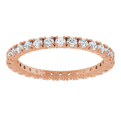 3/4 CTW Lab-Grown Diamond Eternity Band, 2.4 mm