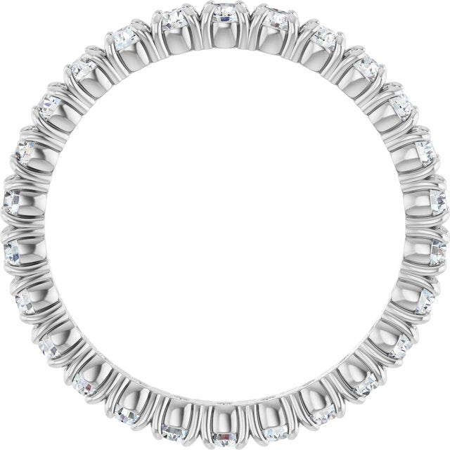 Platinum 9/10 CTW Natural Diamond Eternity Band