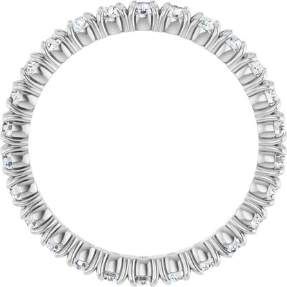 Platinum 3/4 CTW Natural Diamond Eternity Band