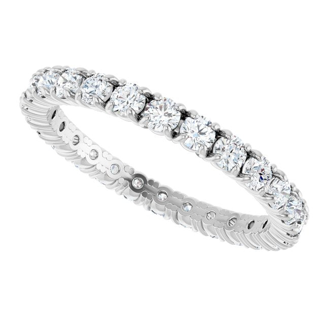 Platinum 7/8 CTW Natural Diamond Eternity Band