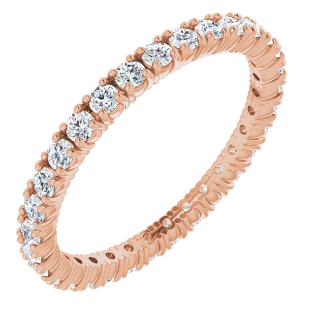 5/8 CTW Natural Diamond Eternity Band, 1.9 mm