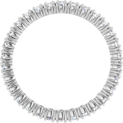 3/4 CTW Lab-Grown Diamond Eternity Band, 2.4 mm