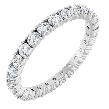 Platinum 9/10 CTW Natural Diamond Eternity Band