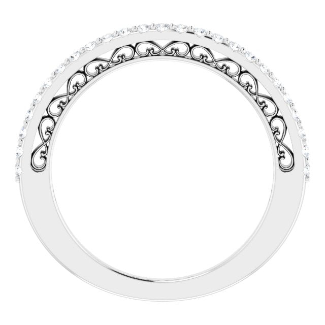 1/5 CTW Natural Diamond Anniversary Band, 1.8 mm