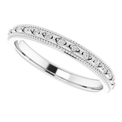 .05 CTW Natural Diamond Matching Band, 2.8 mm