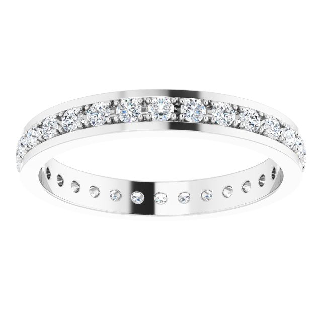 3/8 CTW Natural Diamond Eternity Band, 3 mm