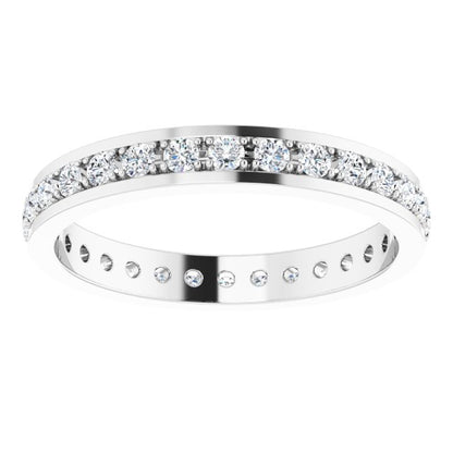 3/8 CTW Natural Diamond Eternity Band, 3 mm