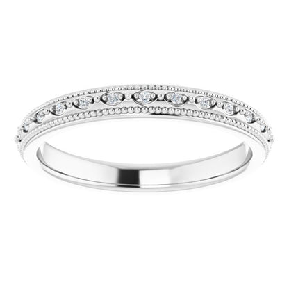 .05 CTW Natural Diamond Matching Band, 2.8 mm