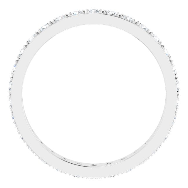3/8 CTW Natural Diamond Eternity Band, 3 mm